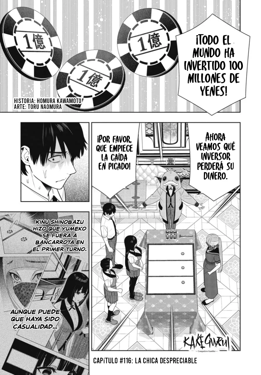 Kakegurui: Compulsive Gambler Capítulo 116 - Page 2