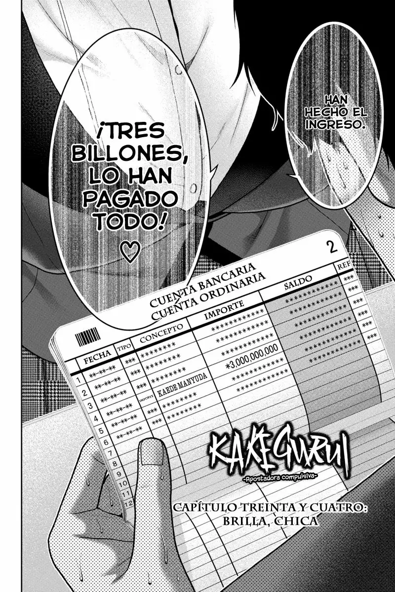 Kakegurui: Compulsive Gambler Capítulo 34 - Page 3