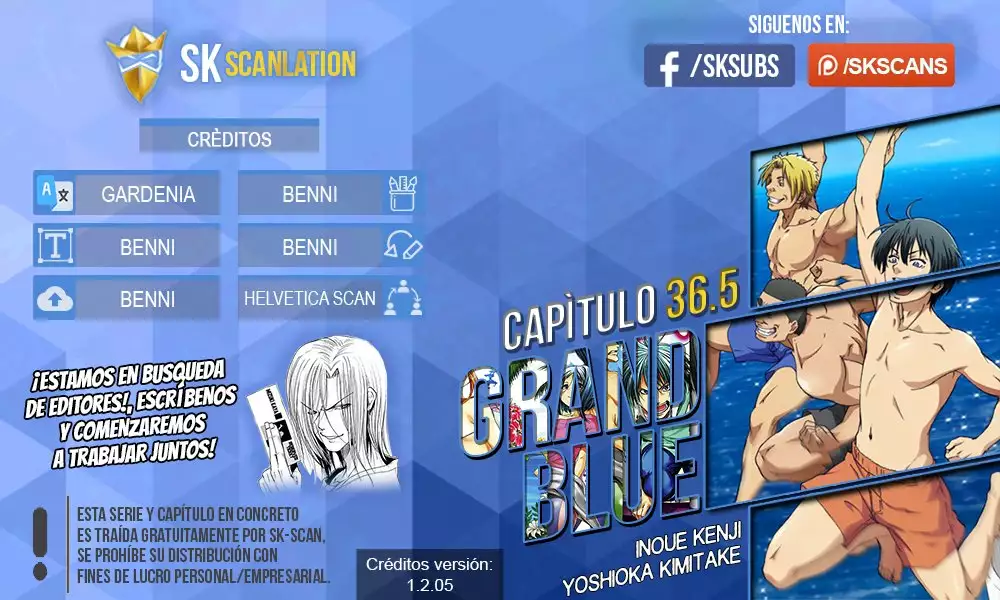 Grand Blue Capítulo 36.5 - Page 1