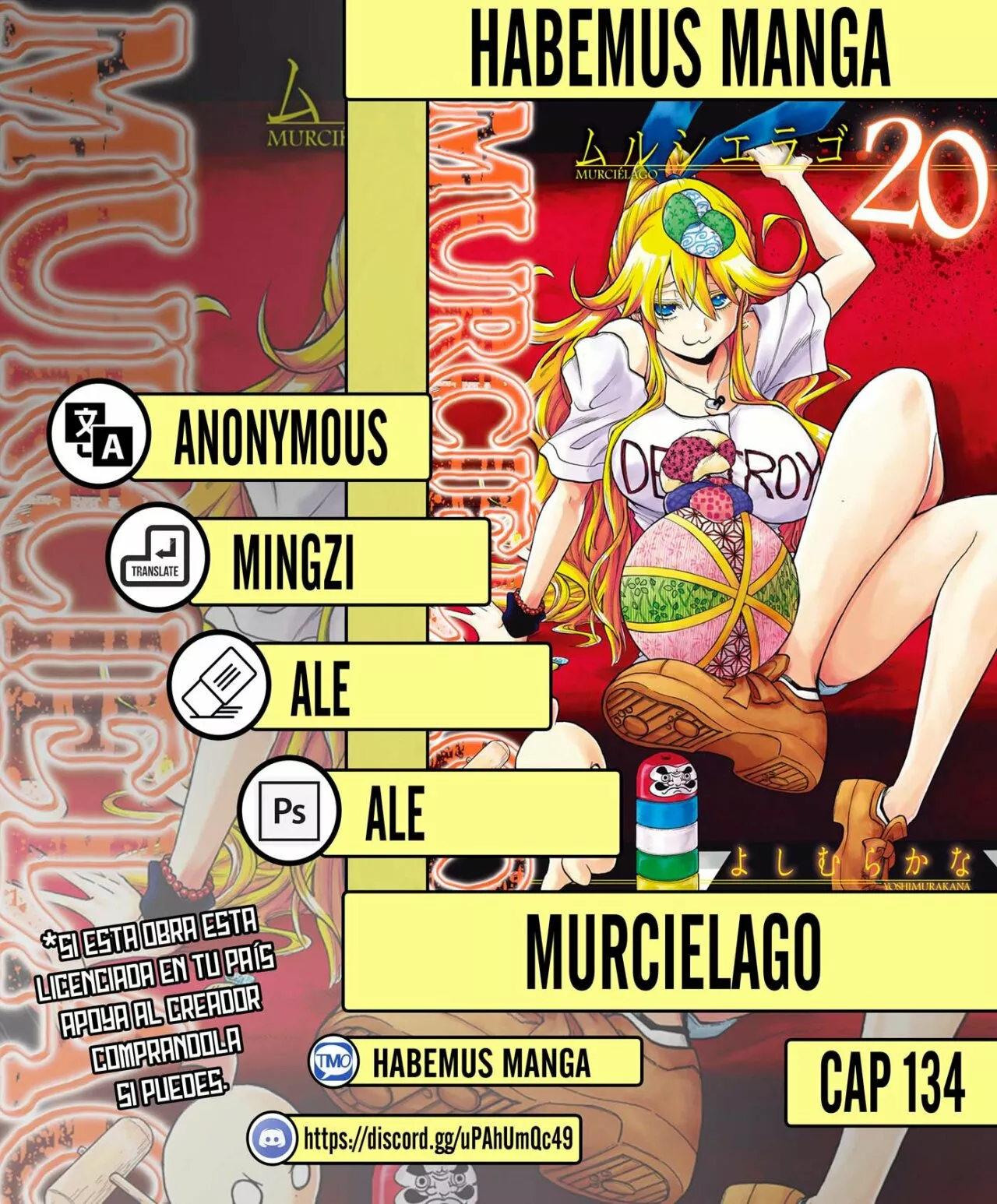 Murcielago Capítulo 134 - Page 1