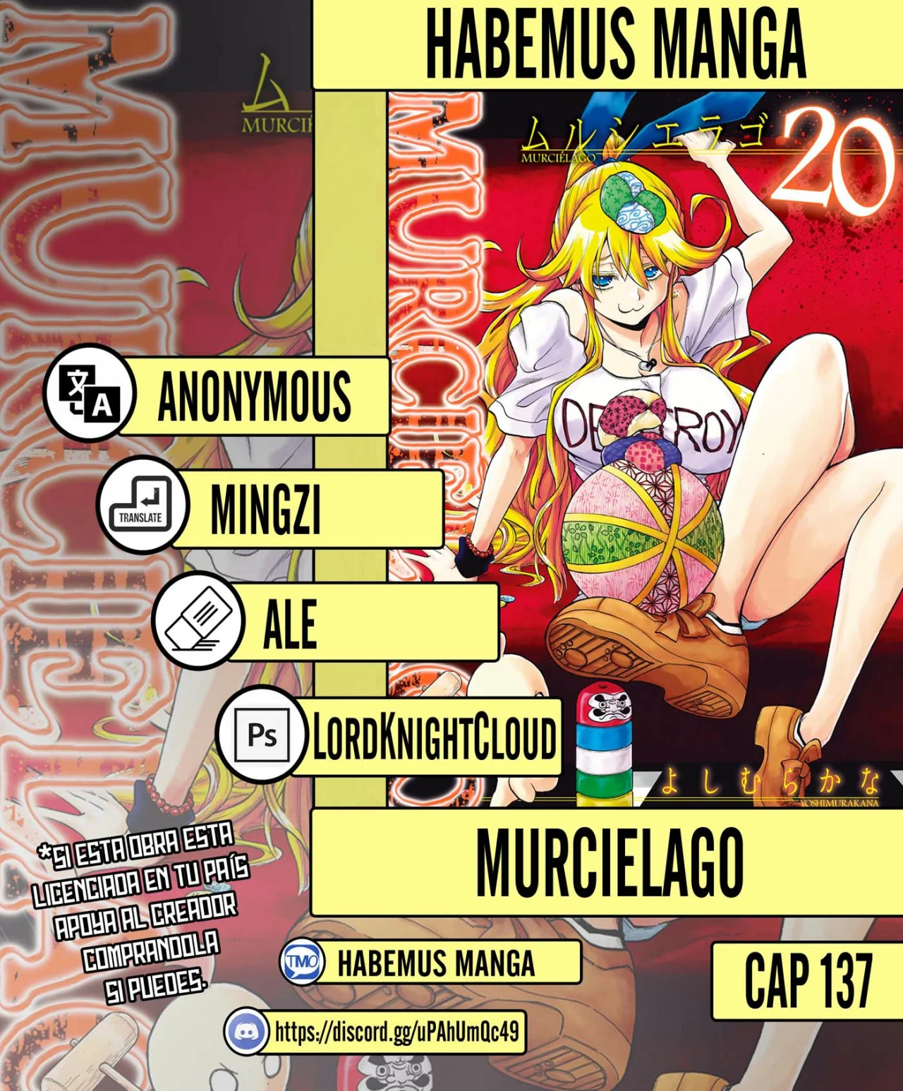 Murcielago Capítulo 137 - Page 1