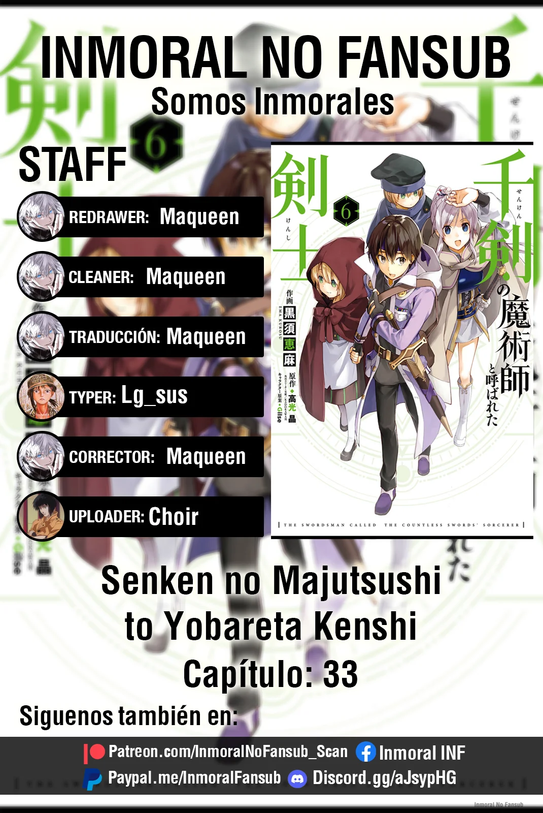 Senken no Majutsushi to Yobareta Kenshi Capítulo 33 - Page 1